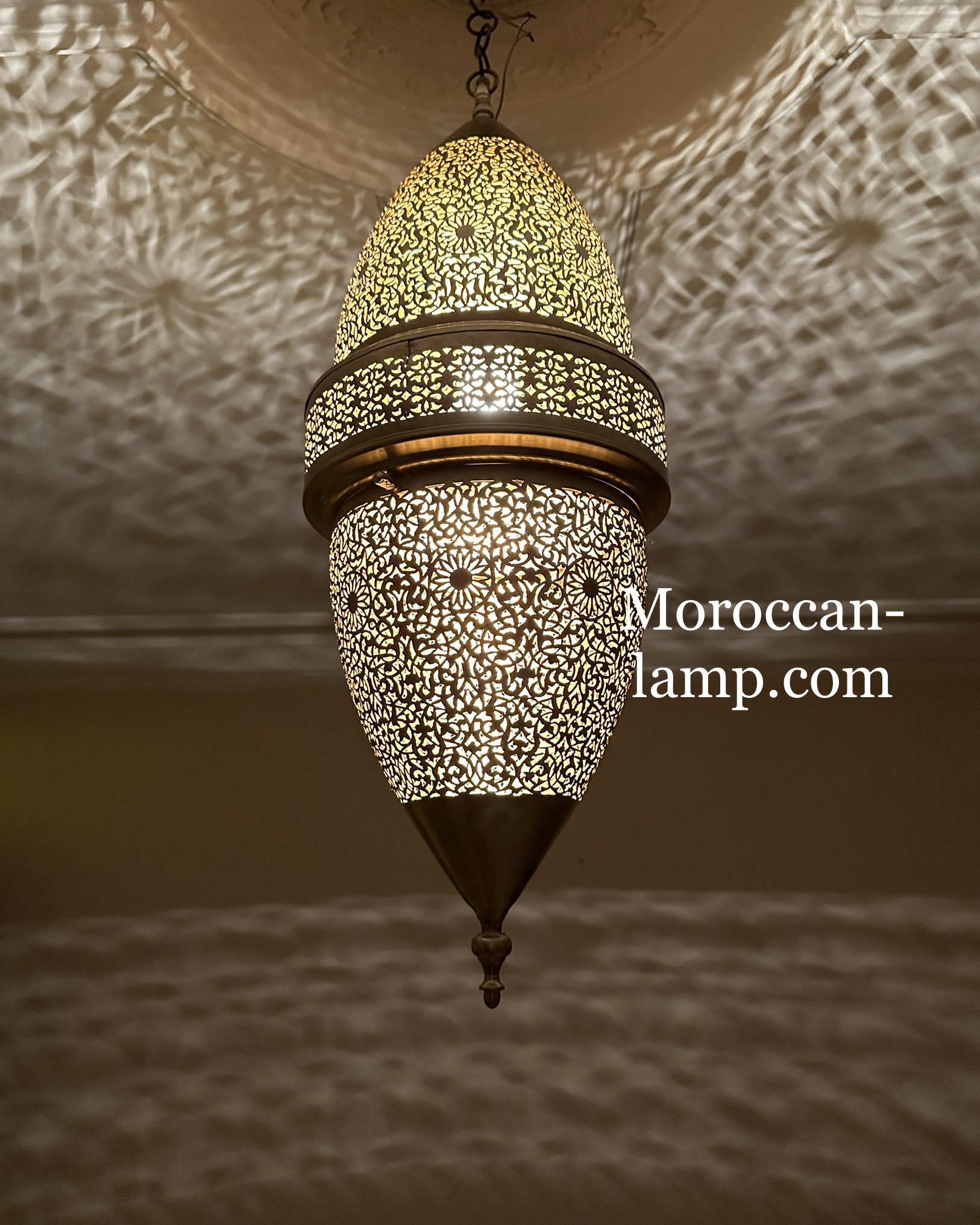 Lampes suspendues de style marocain - Éclairage de lampe suspendue en laiton